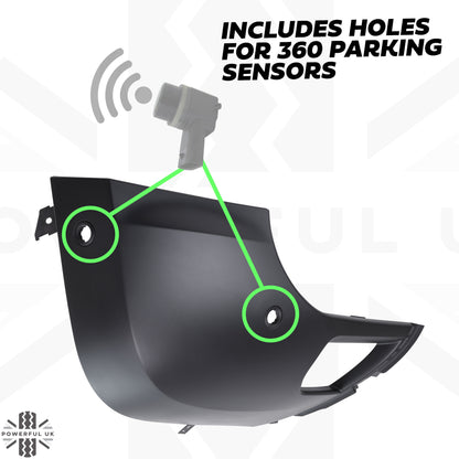 Genuine Front Bumper Corner for Land Rover Defender L663 (Textured) - RIGHT