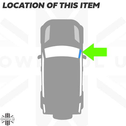 Genuine A Pillar Finisher in Gloss Black for Land Rover Defender L663 - RIGHT