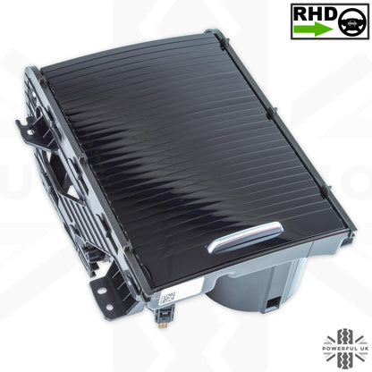 Genuine Cupholder Sliding Compartment for Range Rover Evoque 2011-18 RHD - Piano Black