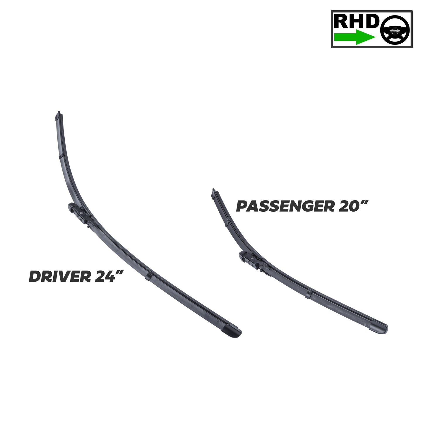 Genuine Front Wiper Blades (PAIR) for Land Rover Freelander 2 - RHD
