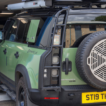 Terrafirma Rear Ladder + Powerful UK Top Plate for Land Rover Defender L663