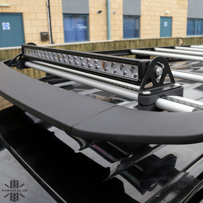 Roof Accessory Mount End Plates x2 for Land Rover Defender L663 - Stainless Steel