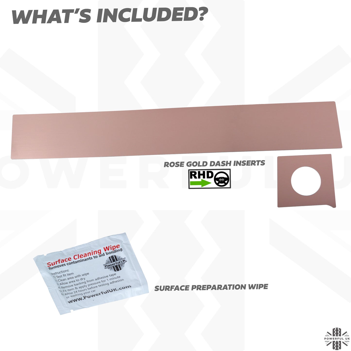 Rose Gold Dash Insert Kit for Range Rover Evoque (2011-18) - RHD