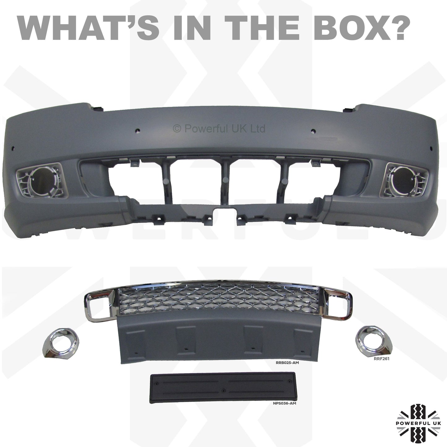 "Exterior Design Pack" Front Bumper for Range Rover L322- Aftermarket