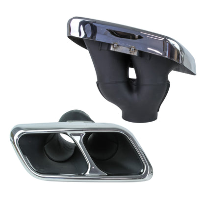 '2018 SVR' Style Exhaust Finishers for Range Rover Sport L494 '2018 onwards' - Stainless