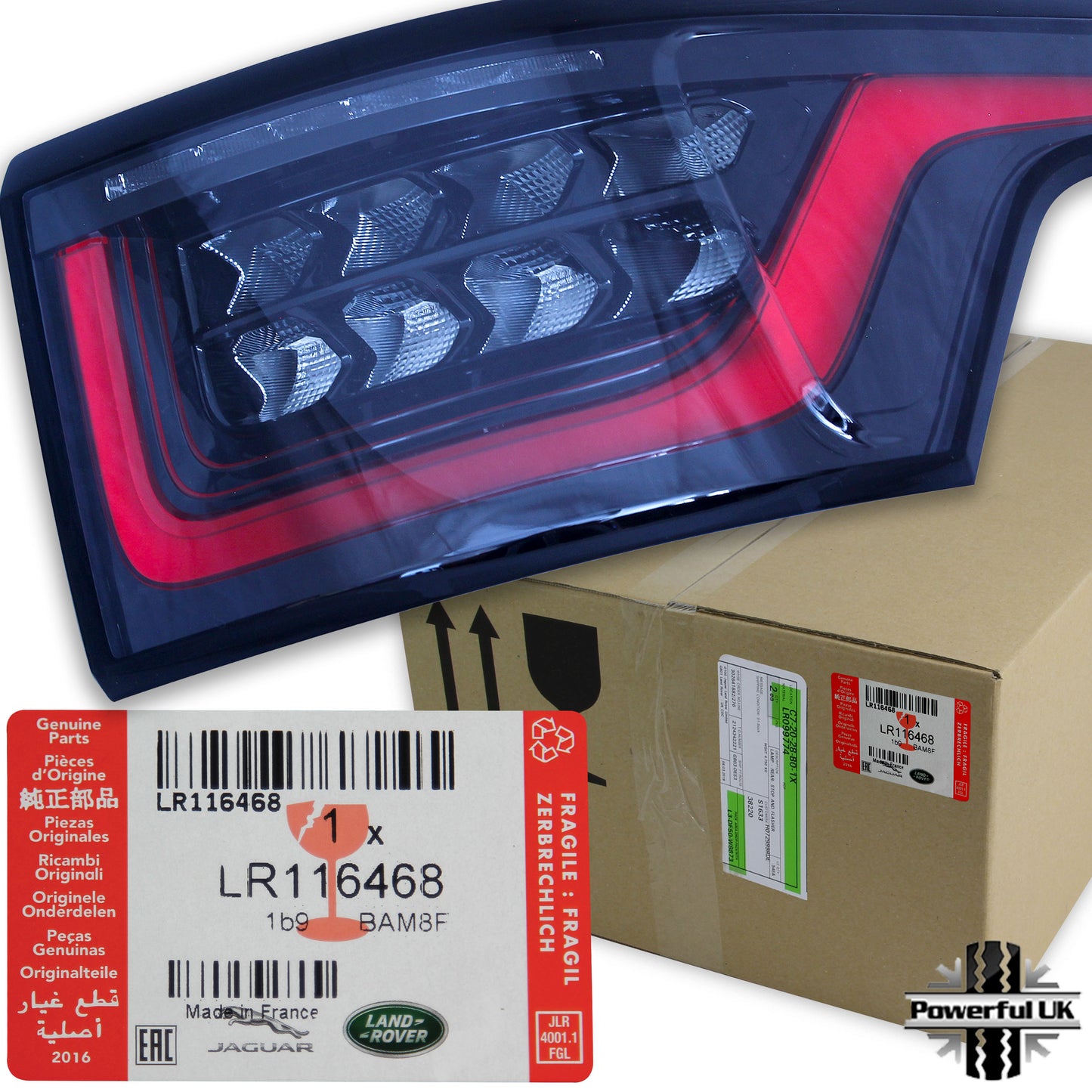 2018 Facelift Rear Light  for Range Rover Sport L494 2018+ - ROW Spec - RIGHT RH (Genuine)