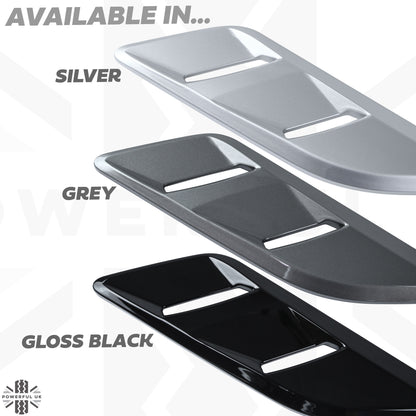 Bonnet Vent 'Double Louvre' Inserts for Range Rover Sport L494 - Silver