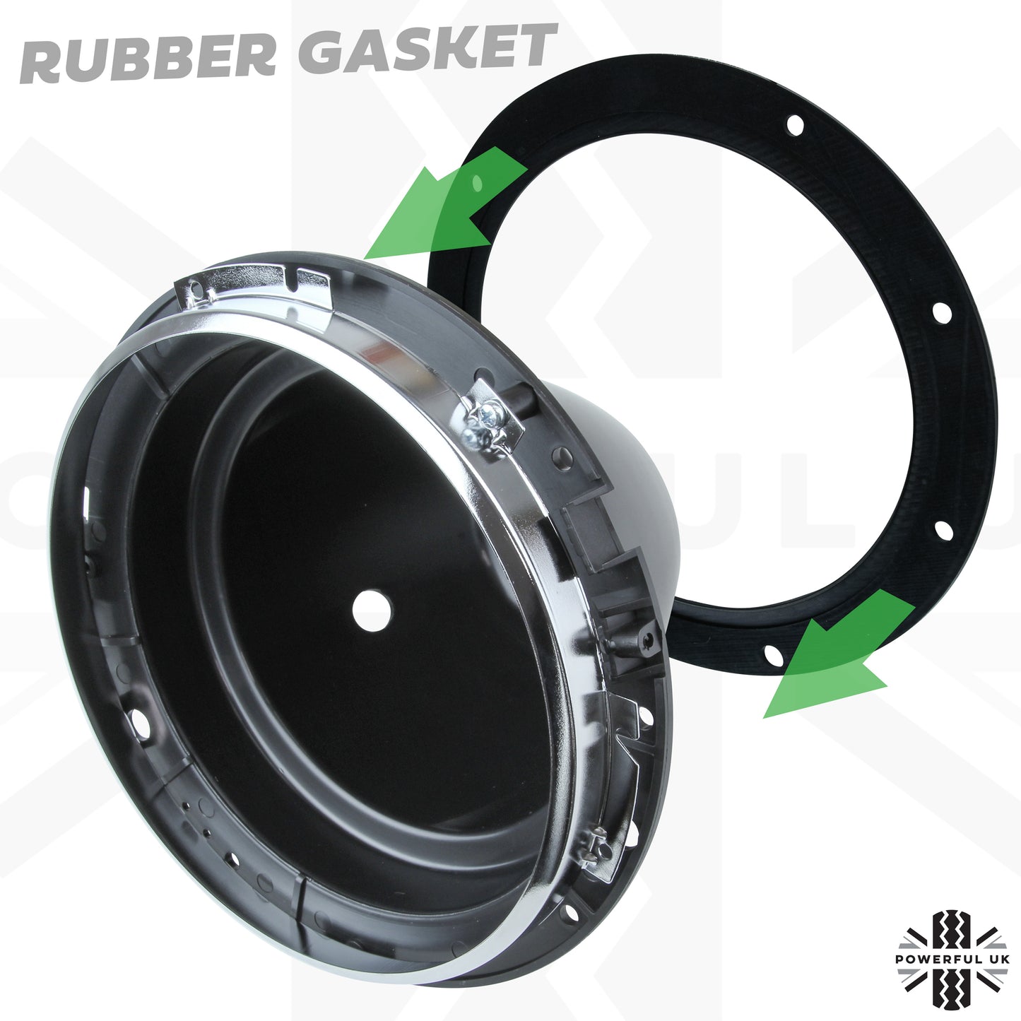 Classic Mini Full Crystal Headlight Upgrade kit (Lamps + Bowls + Bulbs ) - RHD