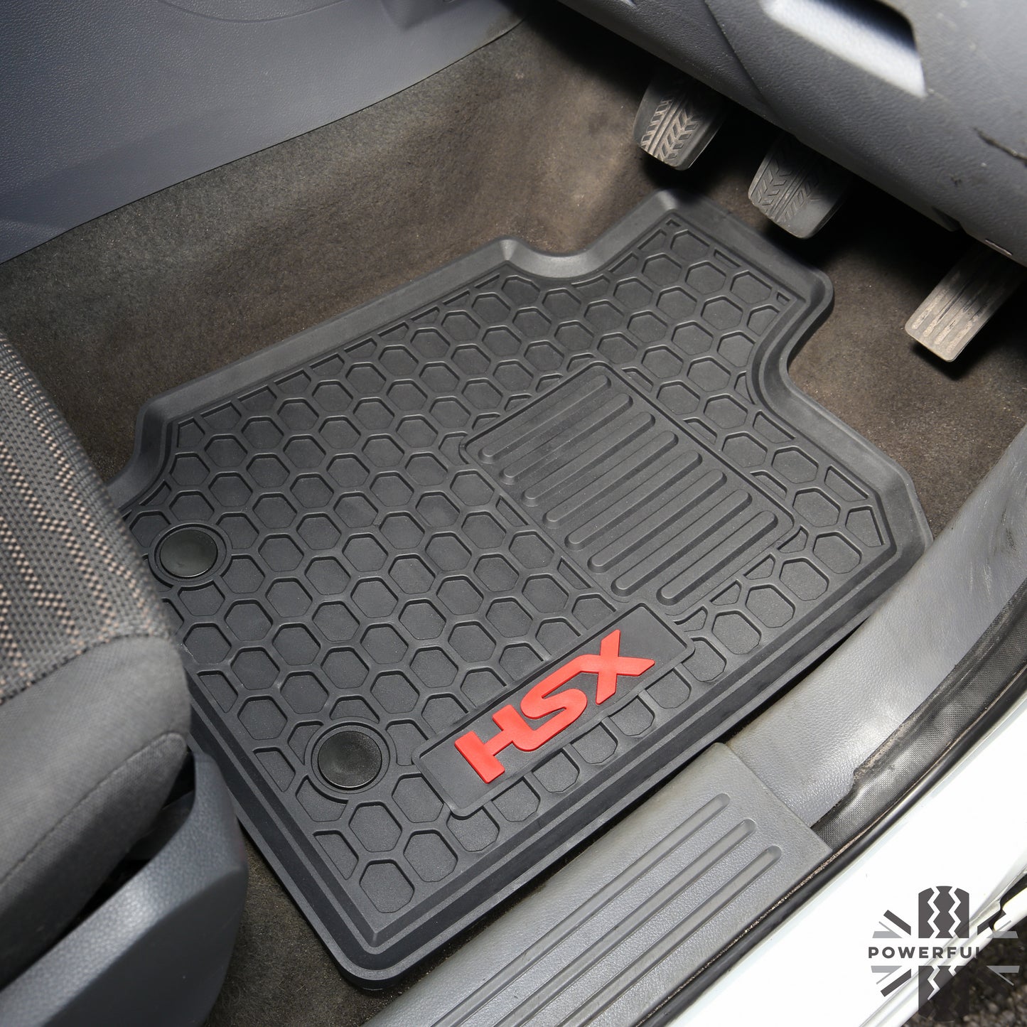 Rubber Floor Mats 4pc - RHD - for Ford Ranger 2012-19