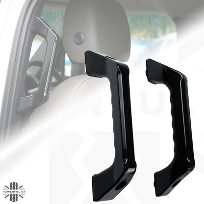 Aluminium Rear Grab Handles (Pair) for Land Rover Defender L663 - Satin Black