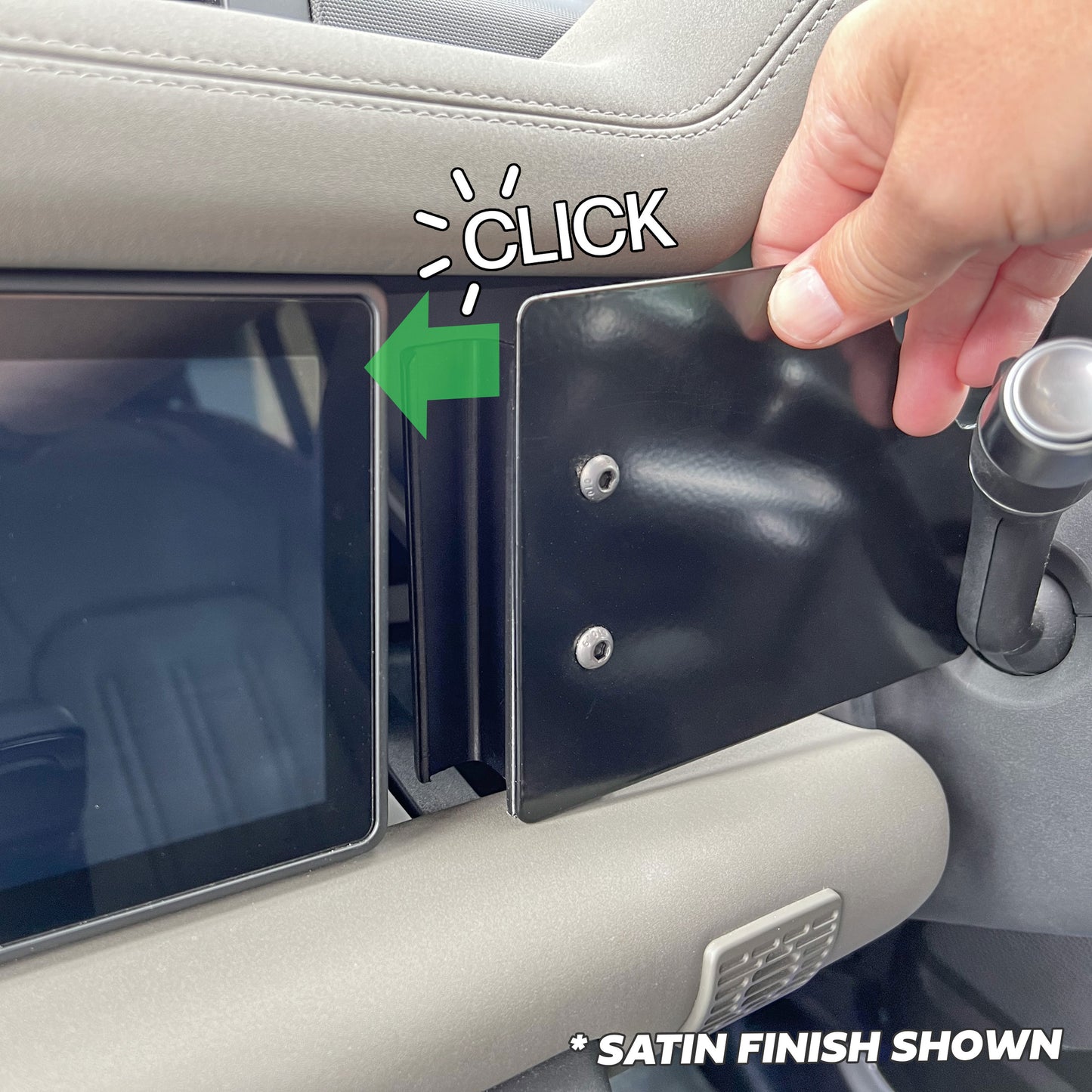 Auxiliary Panel Kit for Land Rover Defender L663 - Textured Black - Right Hand Drive