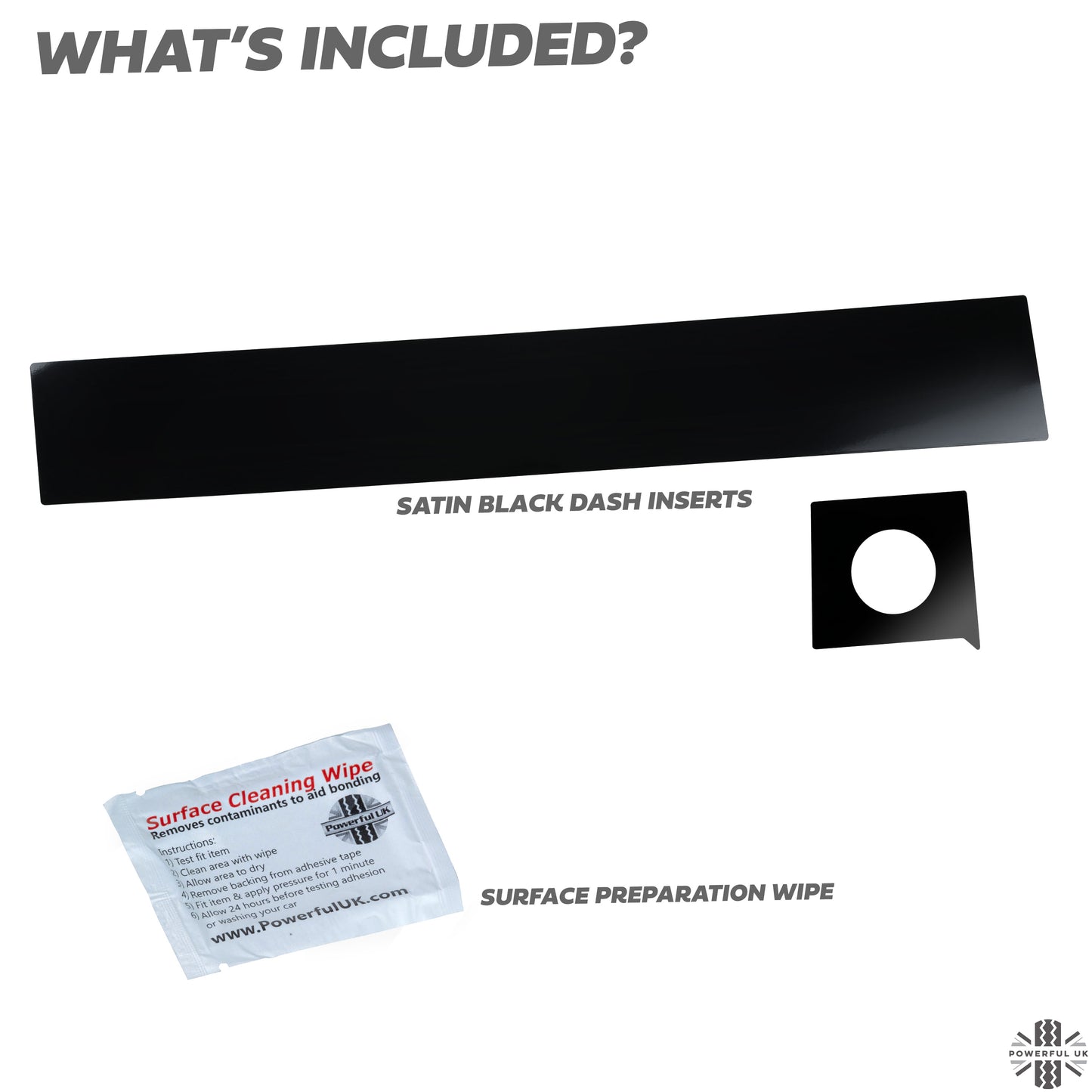 Satin Black Dash Insert Kit for Range Rover Evoque (2011-18) - RHD