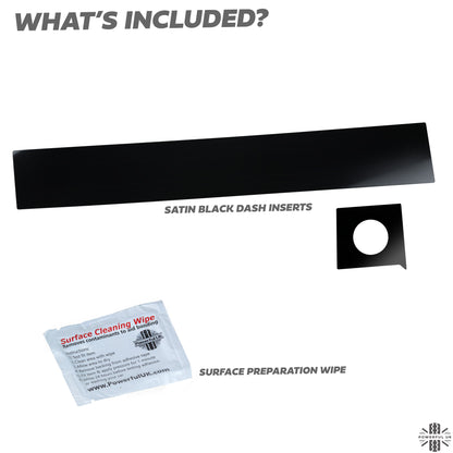 Satin Black Dash Insert Kit for Range Rover Evoque (2011-18) - RHD