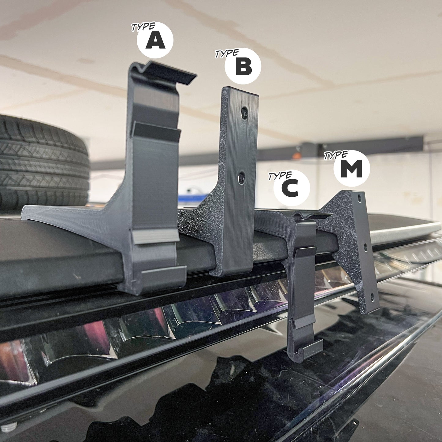 Number Plate Mount for Expedition Roof Rack for Land Rover Defender L663 - Type C - Low/Clip-on Type