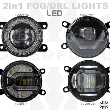 Front Bumper fog & DRL 2 in 1 LED lamps for Range Rover L322 2010 ( Type 5 )
