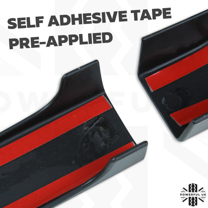 Door Handle Covers (8pc) for Range Rover L322   - Matt Black