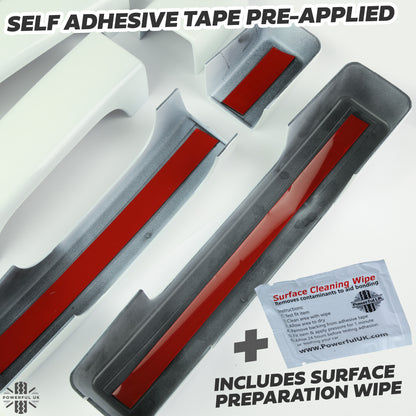 Door & Tailgate Handle Covers - Fuji White - for Land Rover Defender L663 (90 model)