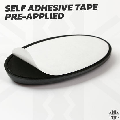 Black & Silver Badge on Gloss Black Sloped Plinth for Land Rover Discovery 5
