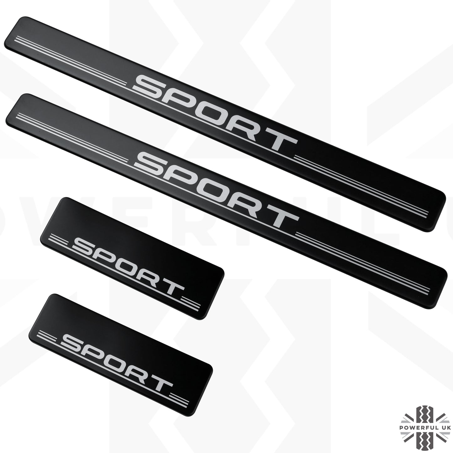 Door Scuff Plate Insert Set for Land Rover Discovery Sport (2015-20) - Black