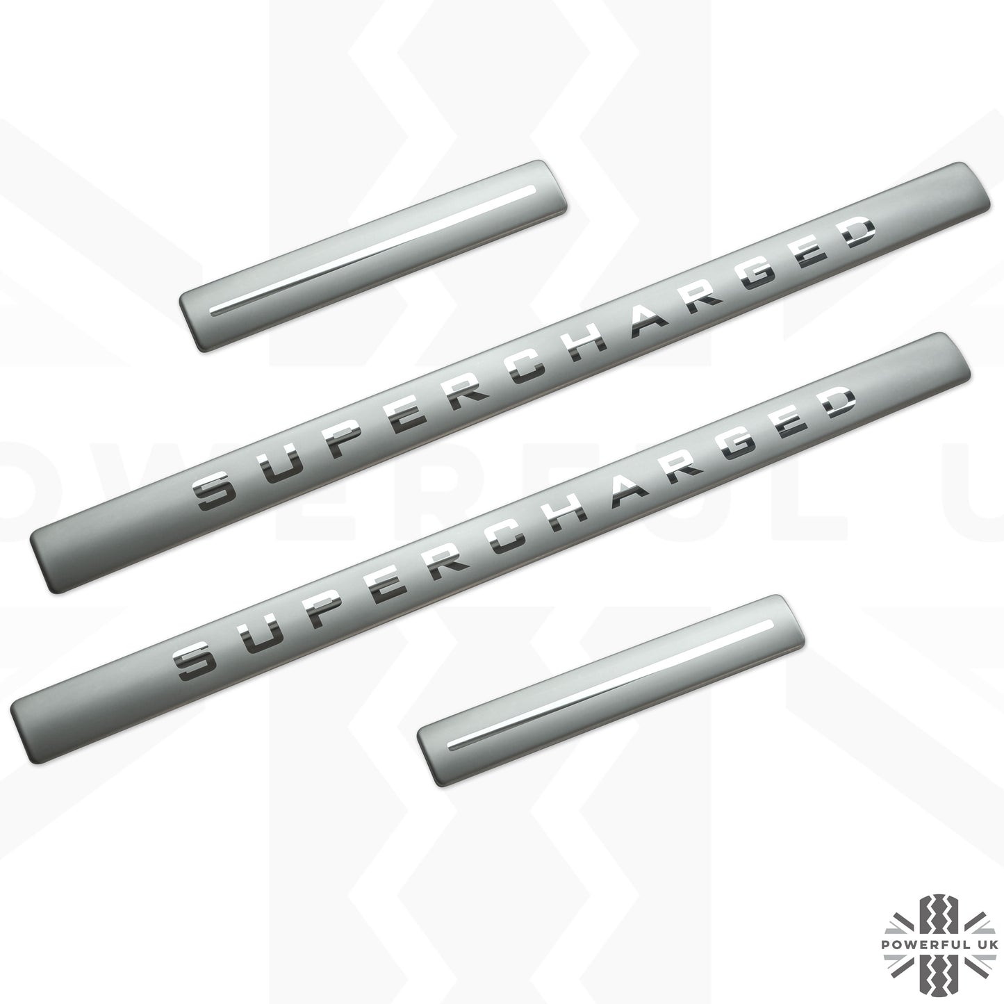 Inner Sill Inserts Stainless Steel - 'SUPERCHARGED' for Range Rover Sport