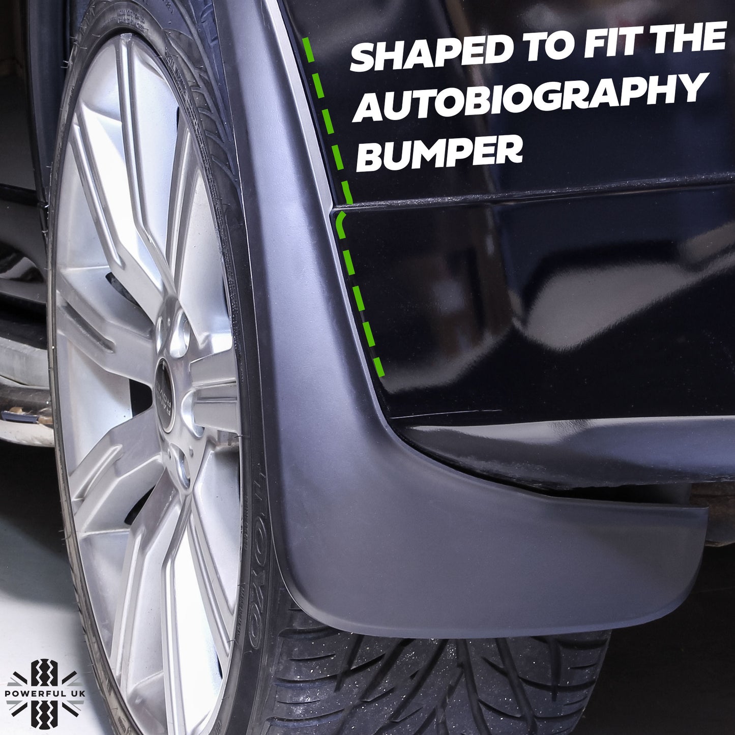 Rear Mudflap Kit for Range Rover Sport 2010 Autobiography Rear Bumper - Aftermarket