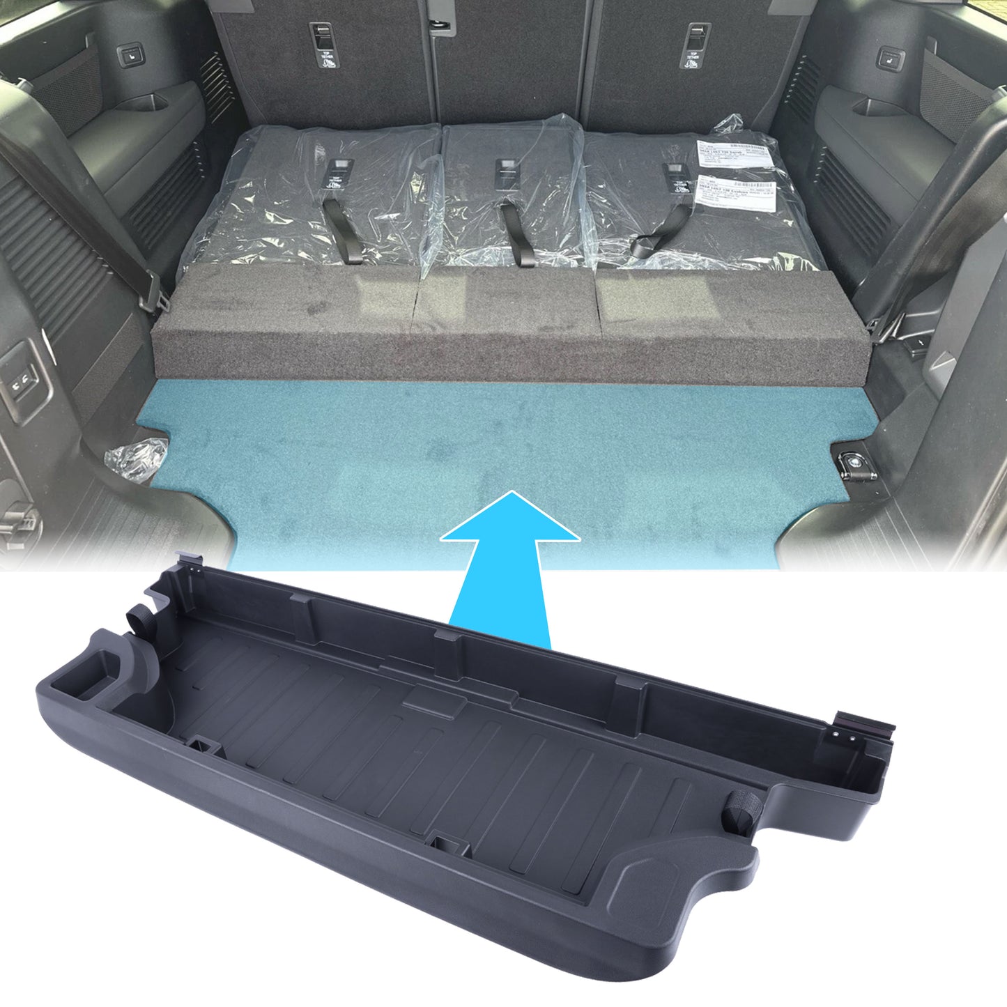 Rear Raised Floor Stowage Box for Land Rover Defender L663(130)