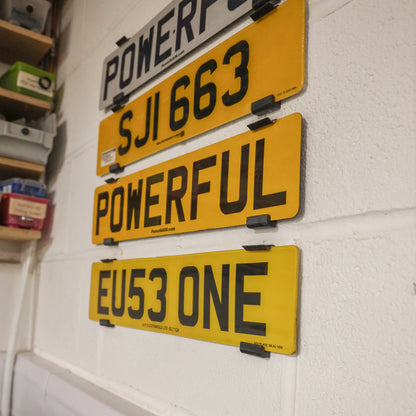 2x Surface Mount Number Plate Holders - Standard UK Plate