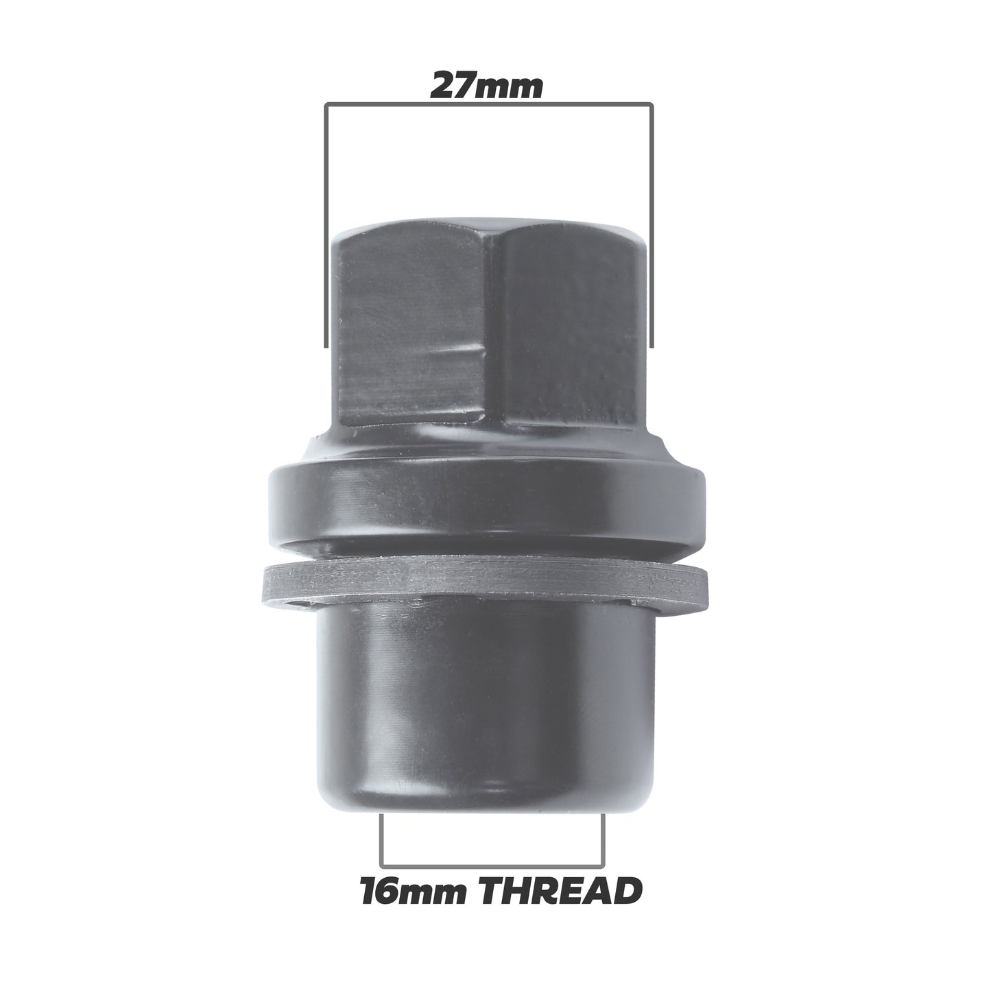 Black Alloy Wheel Nuts 5pc kit for Land Rover Classic Defender - Alloy wheel type