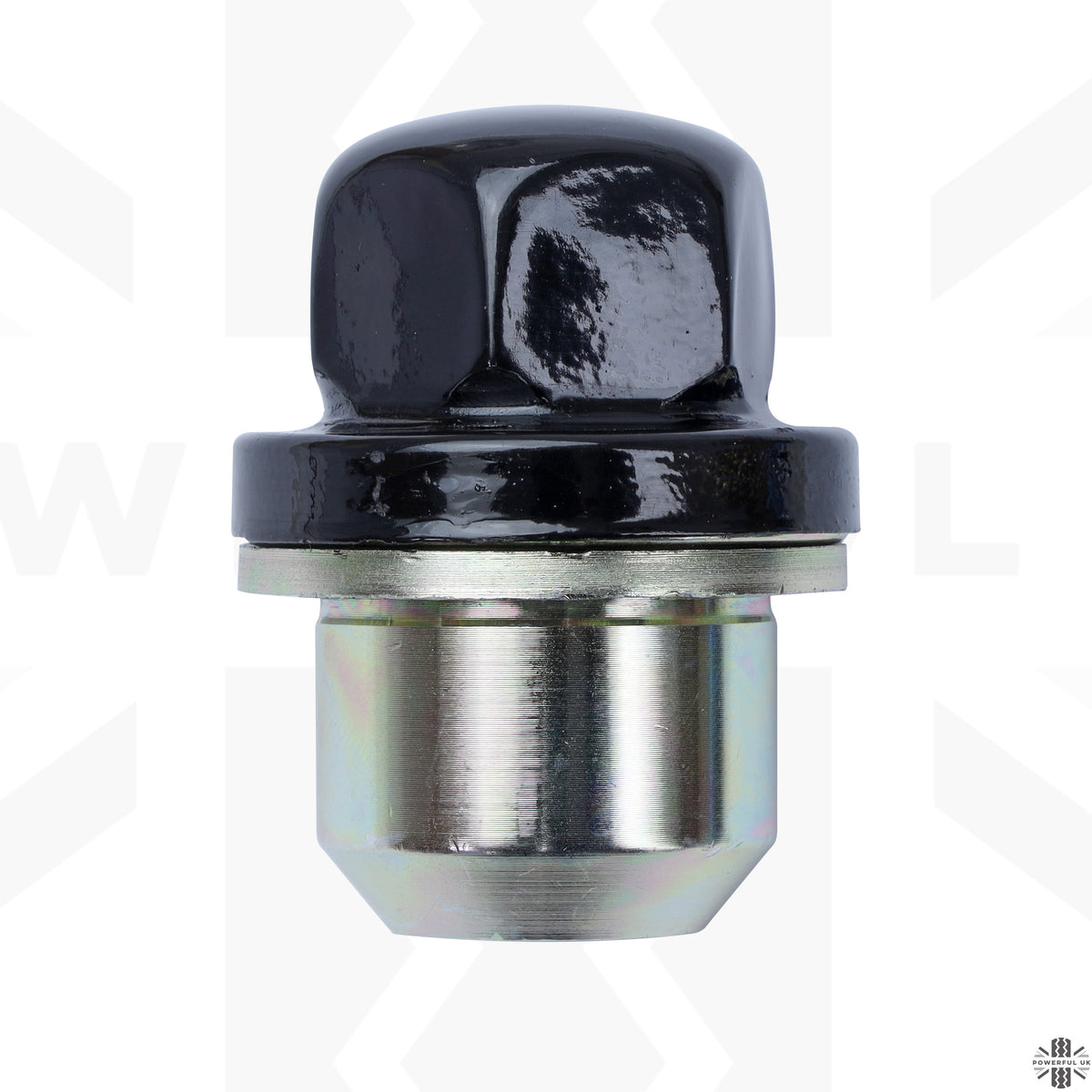Black Alloy Wheel Nuts 20pc (Capped Type) for Land Rover Classic Defender - Alloy wheel type