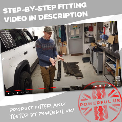 Fixed Side Steps (Genuine) + Extra Fitting Kit for Land Rover Defender L663 (110 Model)