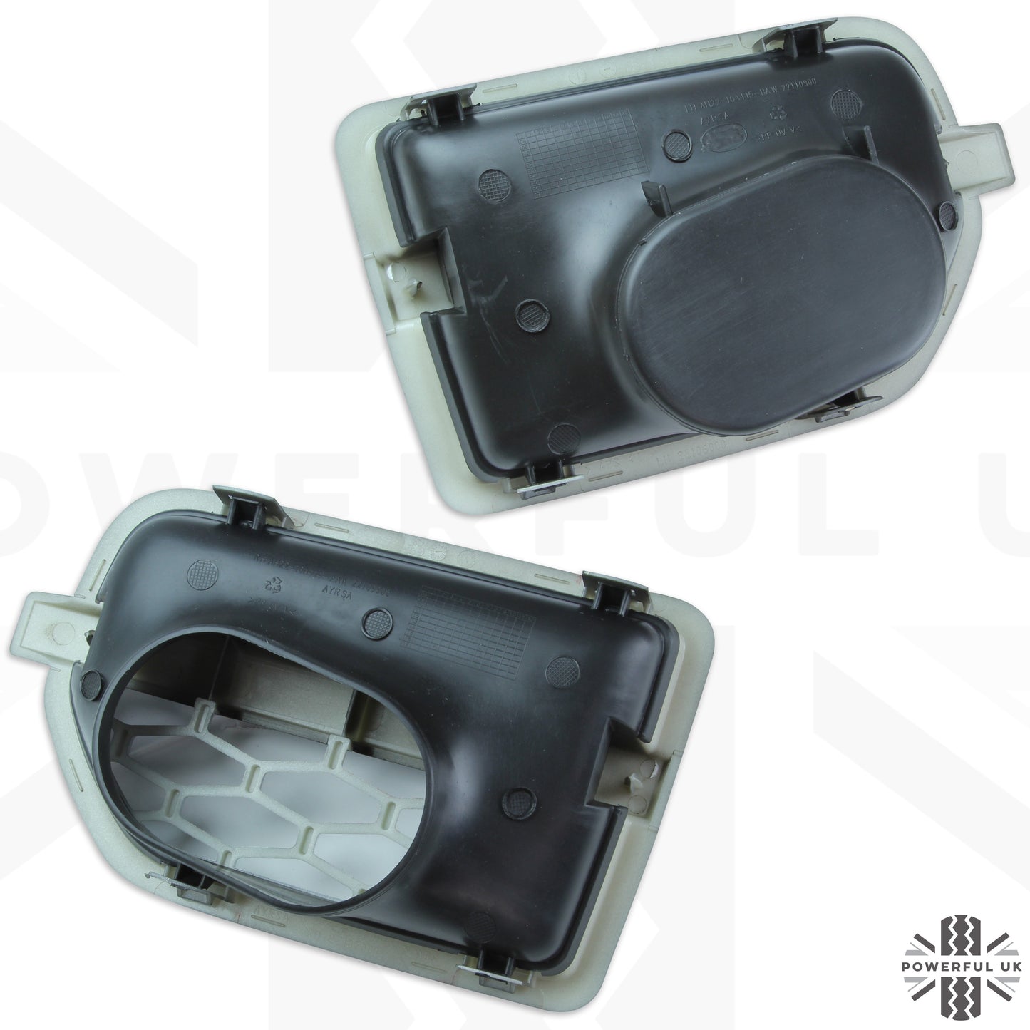 Side Vents - Black Silver - for Land Rover Discovery 4 - PAIR