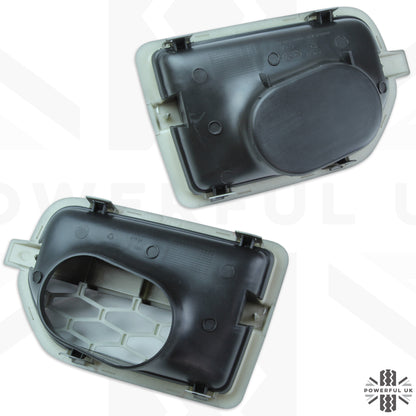 Side Vents - Black Silver - for Land Rover Discovery 4 - PAIR