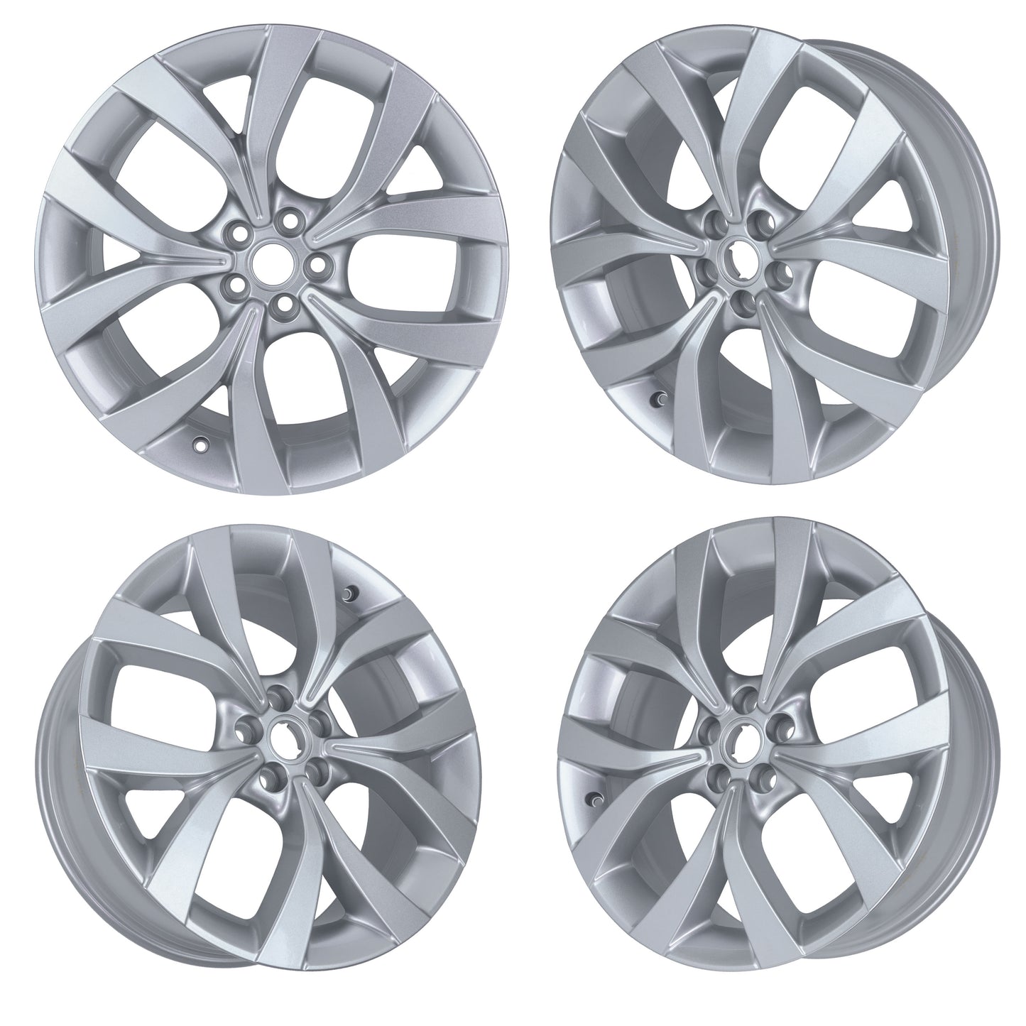 20" Alloy Wheels - Sparkle Silver - Set of 4 for Land Rover Discovery Sport Genuine