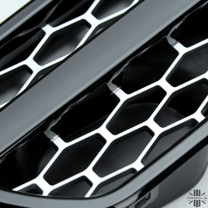 Side Vents - Black Silver - for Land Rover Discovery 4 - PAIR