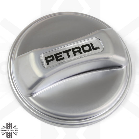 Fuel Filler Cap Cover for Jaguar F-Type - Petrol (Vented) - Silver