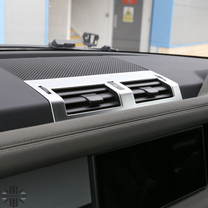 Centre Air Vent Cover Trim - Silver - for Land Rover Defender L663