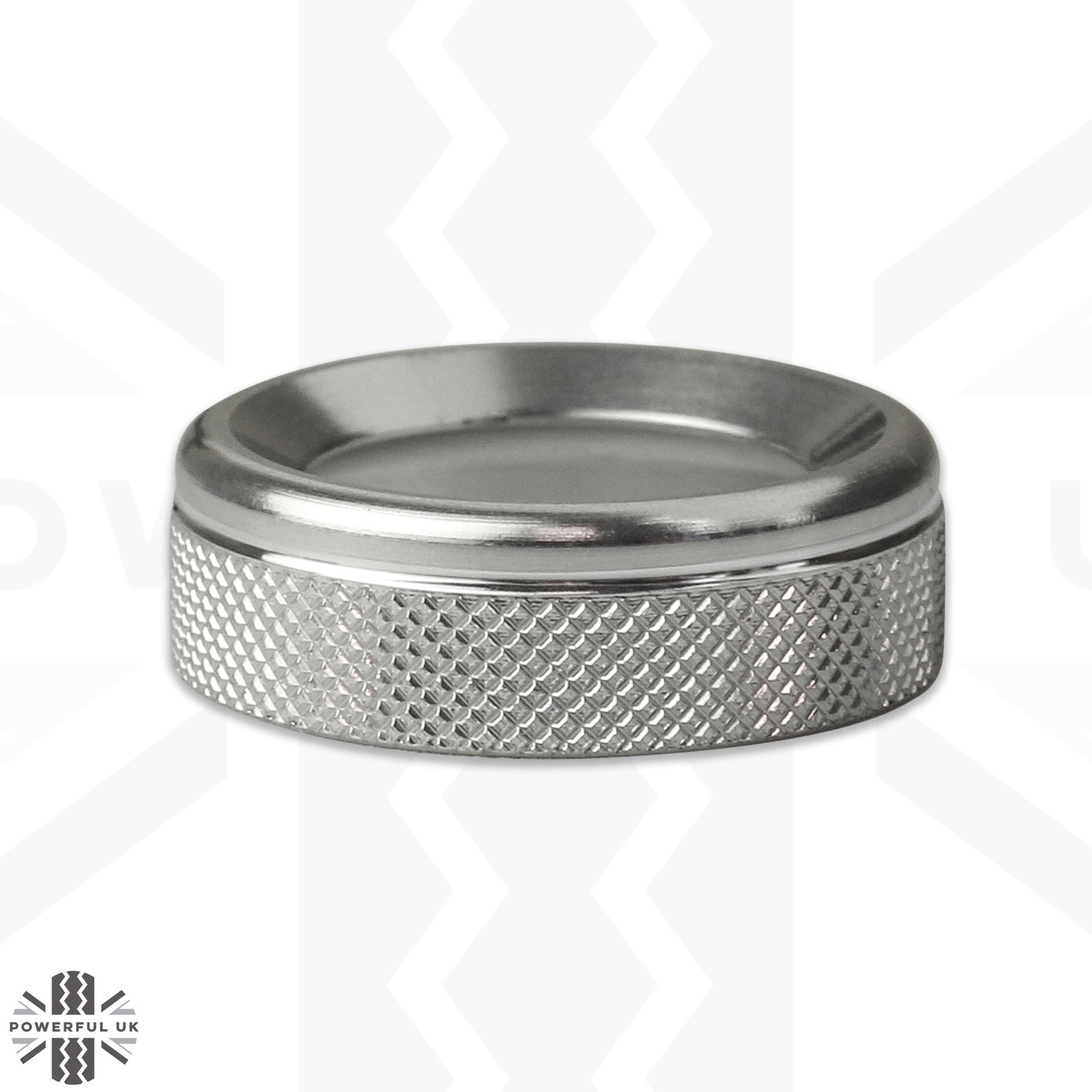 Interior Wing Mirror Control Knob Cover - SILVER - for Land Rover Defender L663