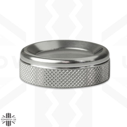 Interior Wing Mirror Control Knob Cover - SILVER - for Land Rover Defender L663