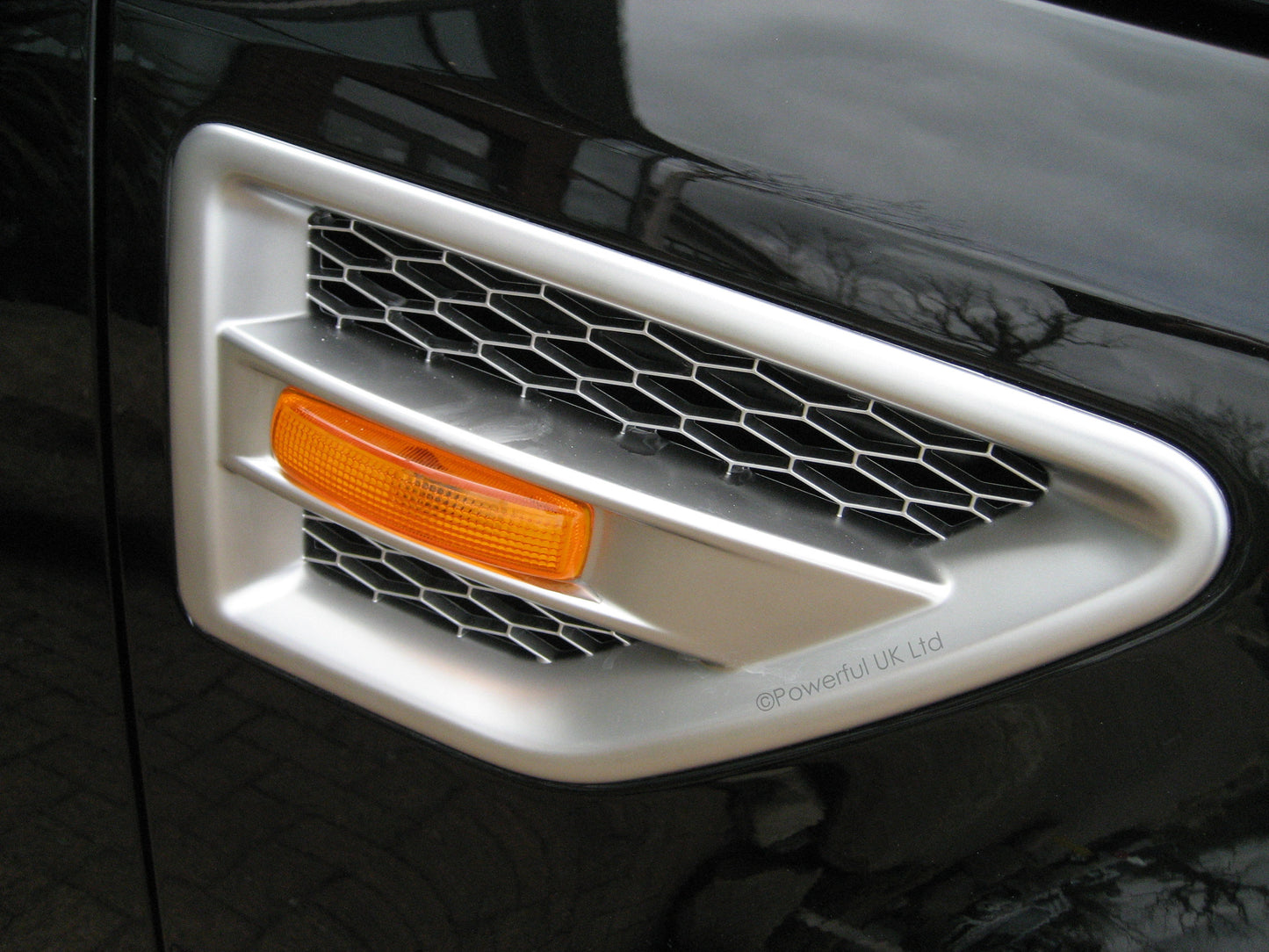 Side Vents - Silver - for Land Rover Freelander 2 - PAIR