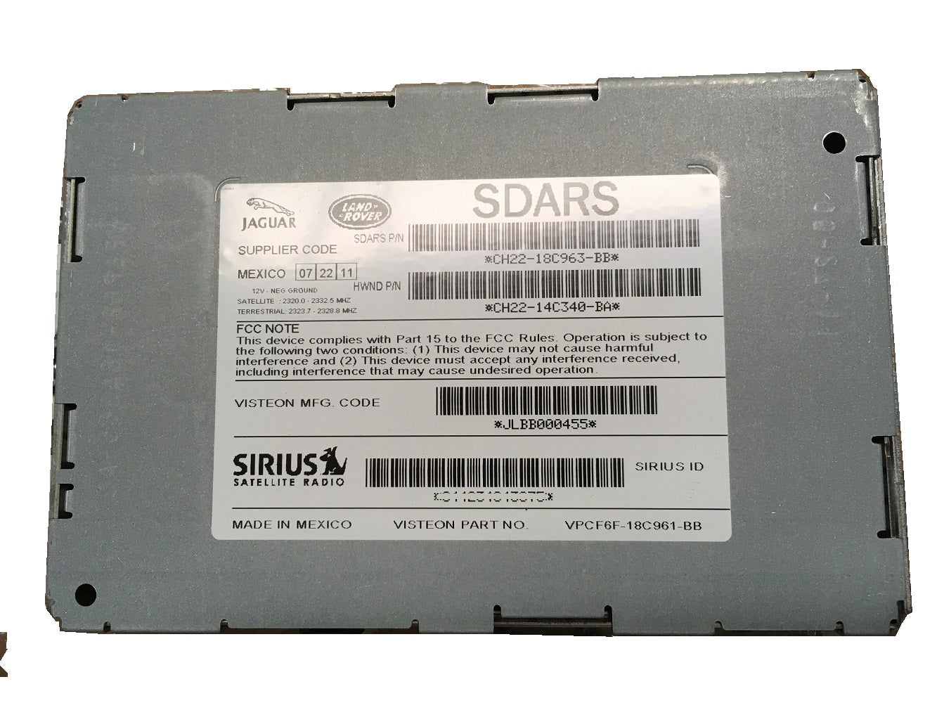 Satellite Radio Module SIRIUS XM for Land Rover SDARS