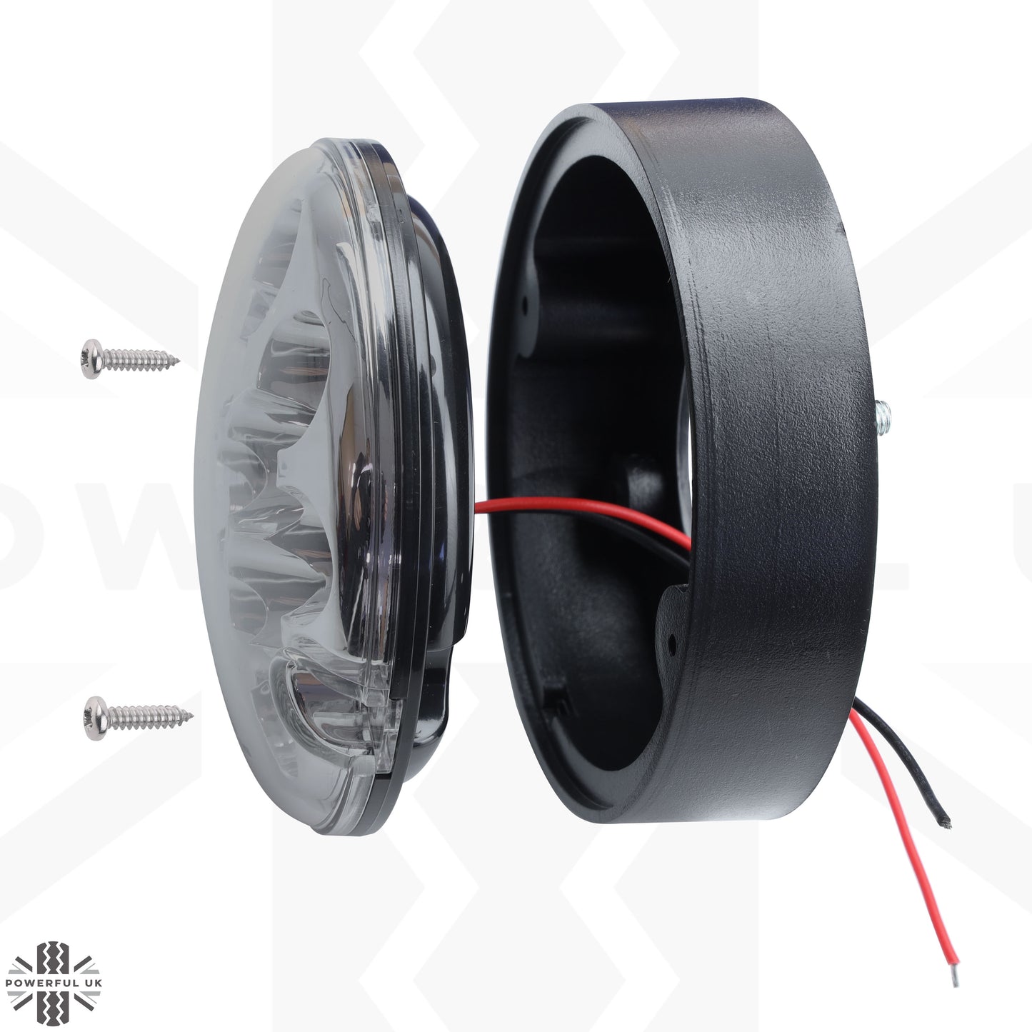 95mm 10pc NAS LED Light Kit for Land Rover Classic Defender - Smoked Lens