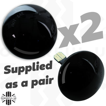 LED Dynamic Sweep Side Repeaters for Range Rover L322 (Pair) - Smoked