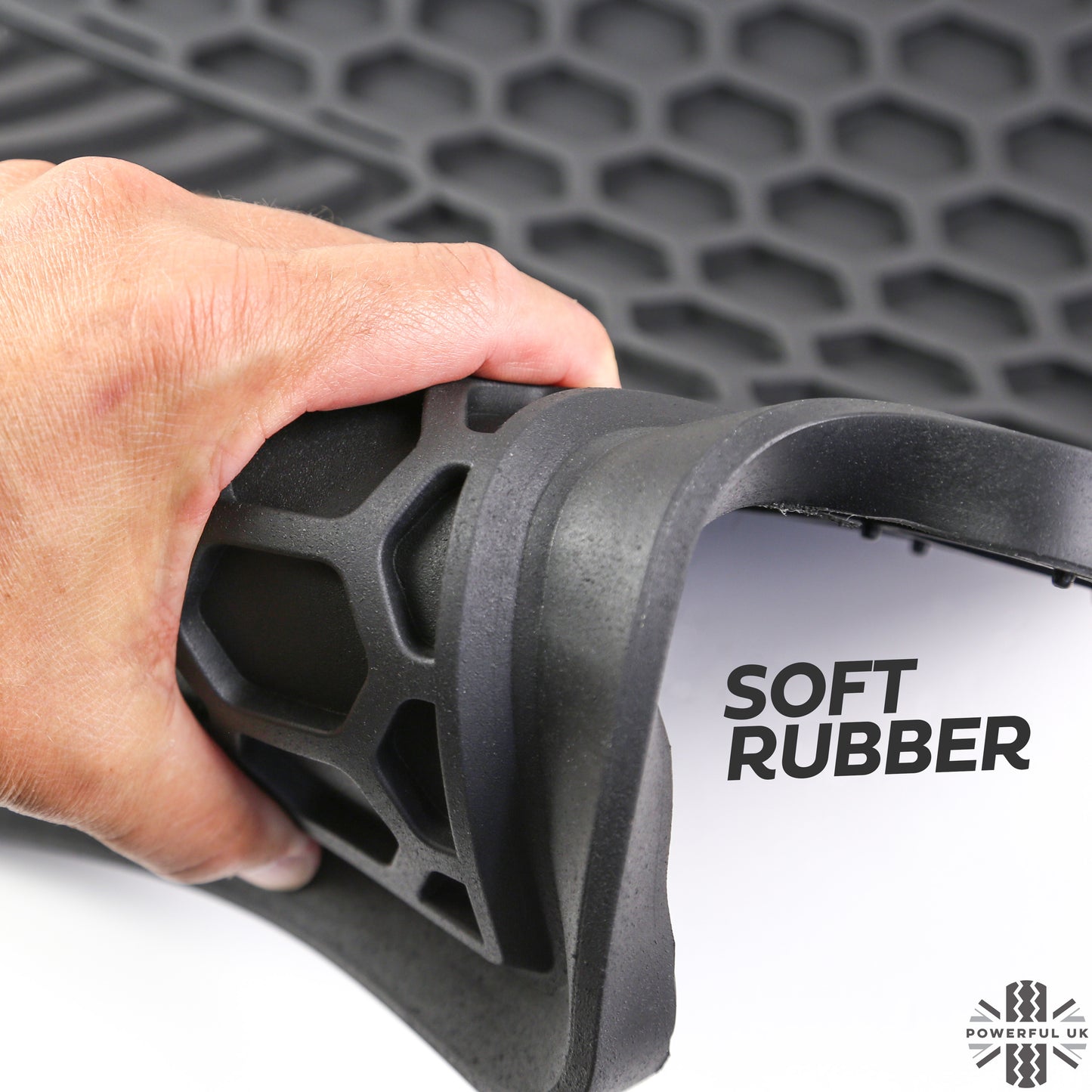 Rubber Floor Mats 4pc - RHD - for Toyota Hilux mk8 (2016+)