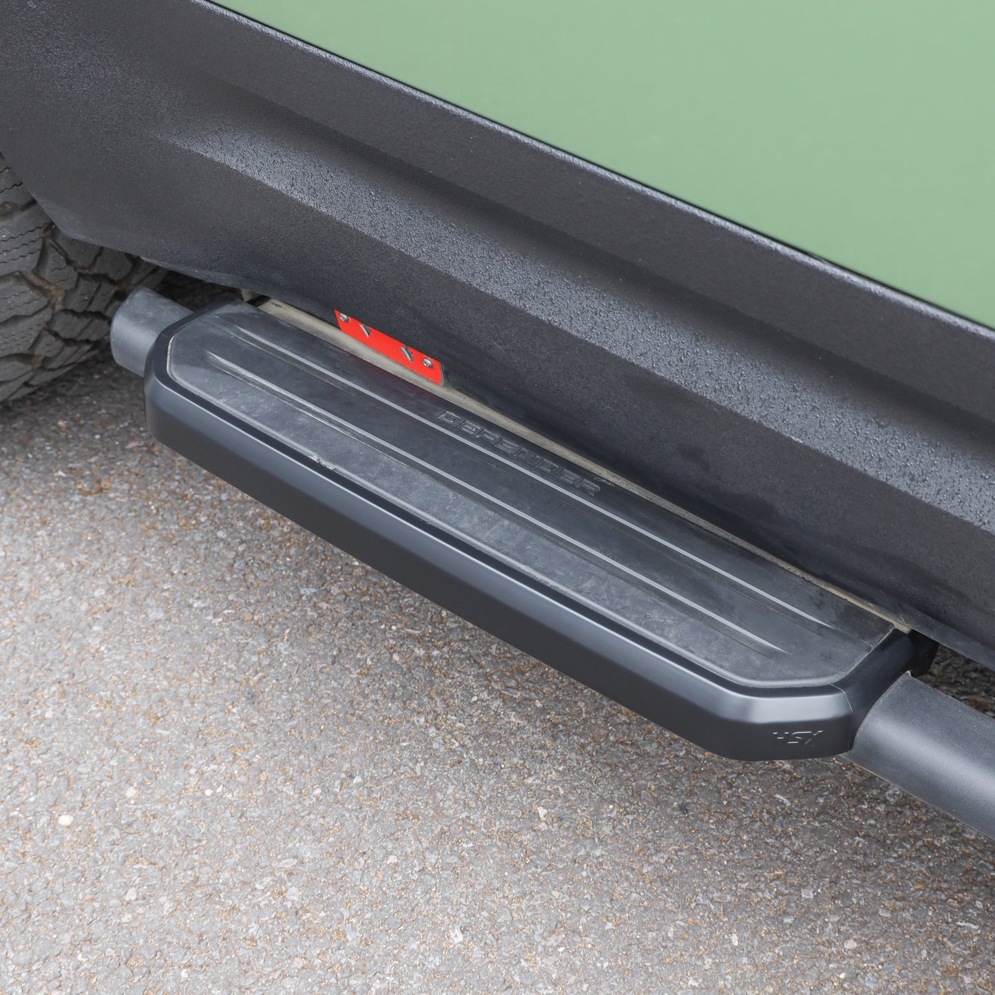 2x Side Step Covers (Smooth Finish) for Land Rover Defender L663 (90) - Matt Black