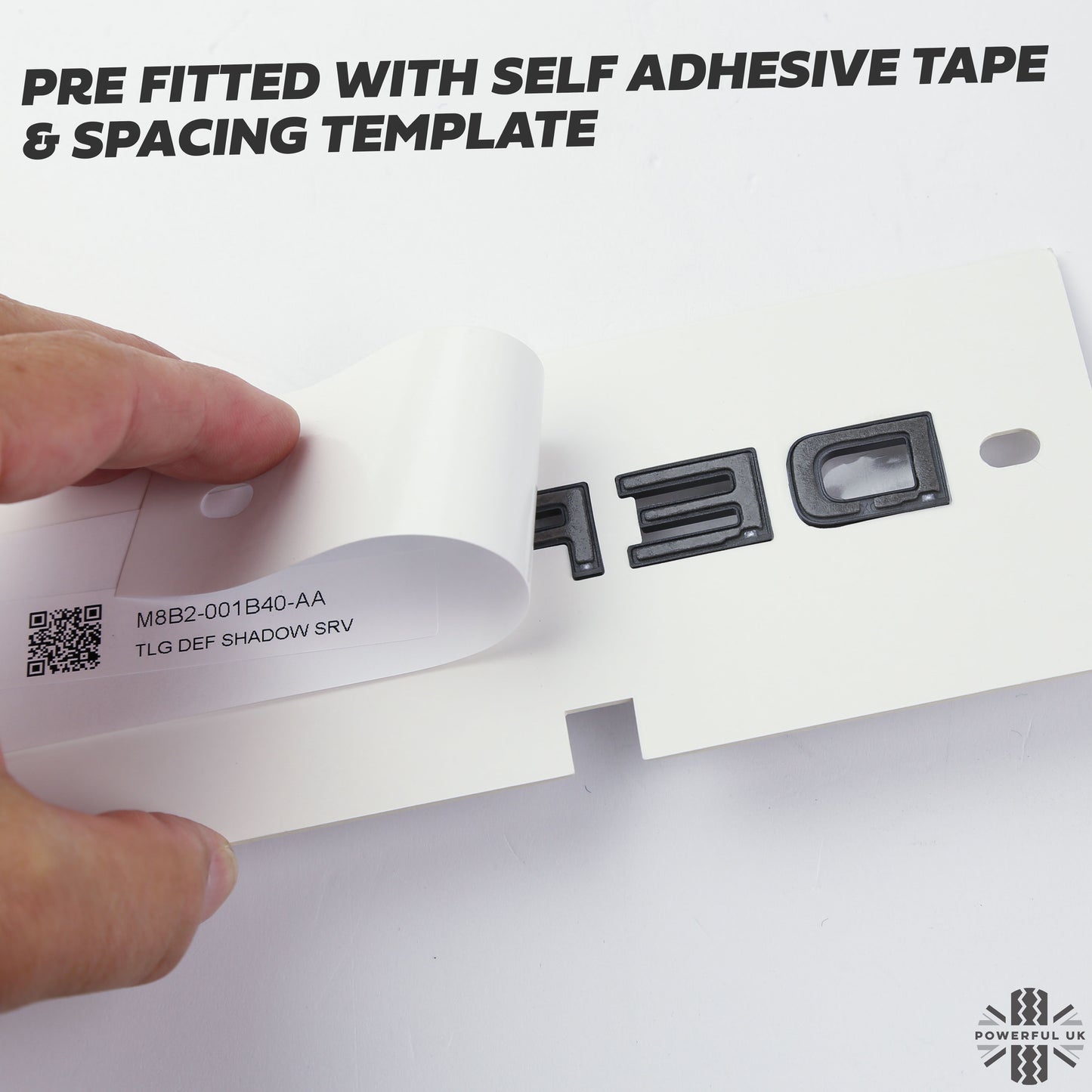 Tailgate Lettering - Starlight Satin Chrome - for Land Rover Defender L663