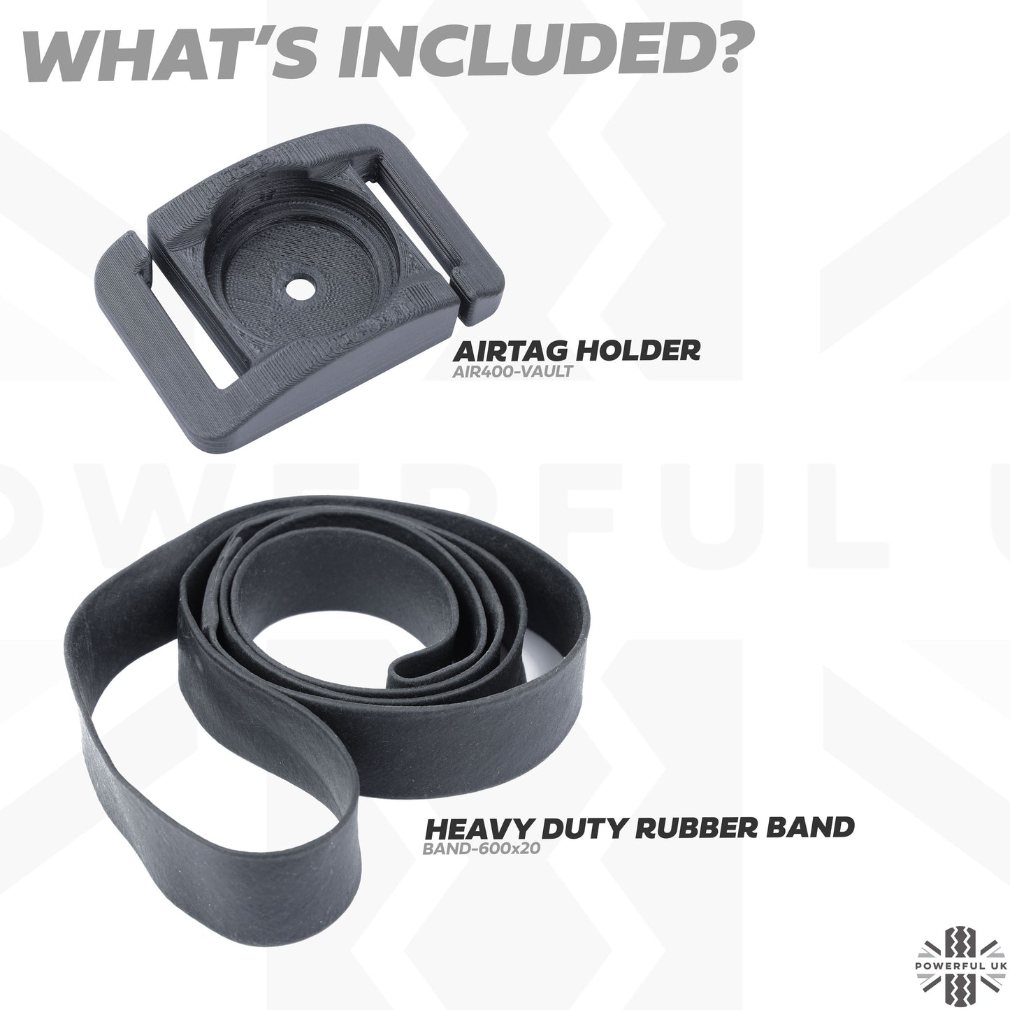 AirTag Vault / Holder for Spare Wheel for Land Rover Defender L663