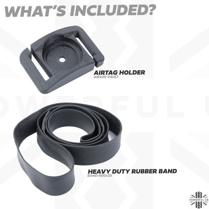 AirTag Vault / Holder for Spare Wheel for Land Rover Defender L663