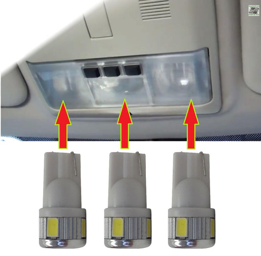 White LED Roof Interior Light Kit for Range Rover Sport L320 (3pc)
