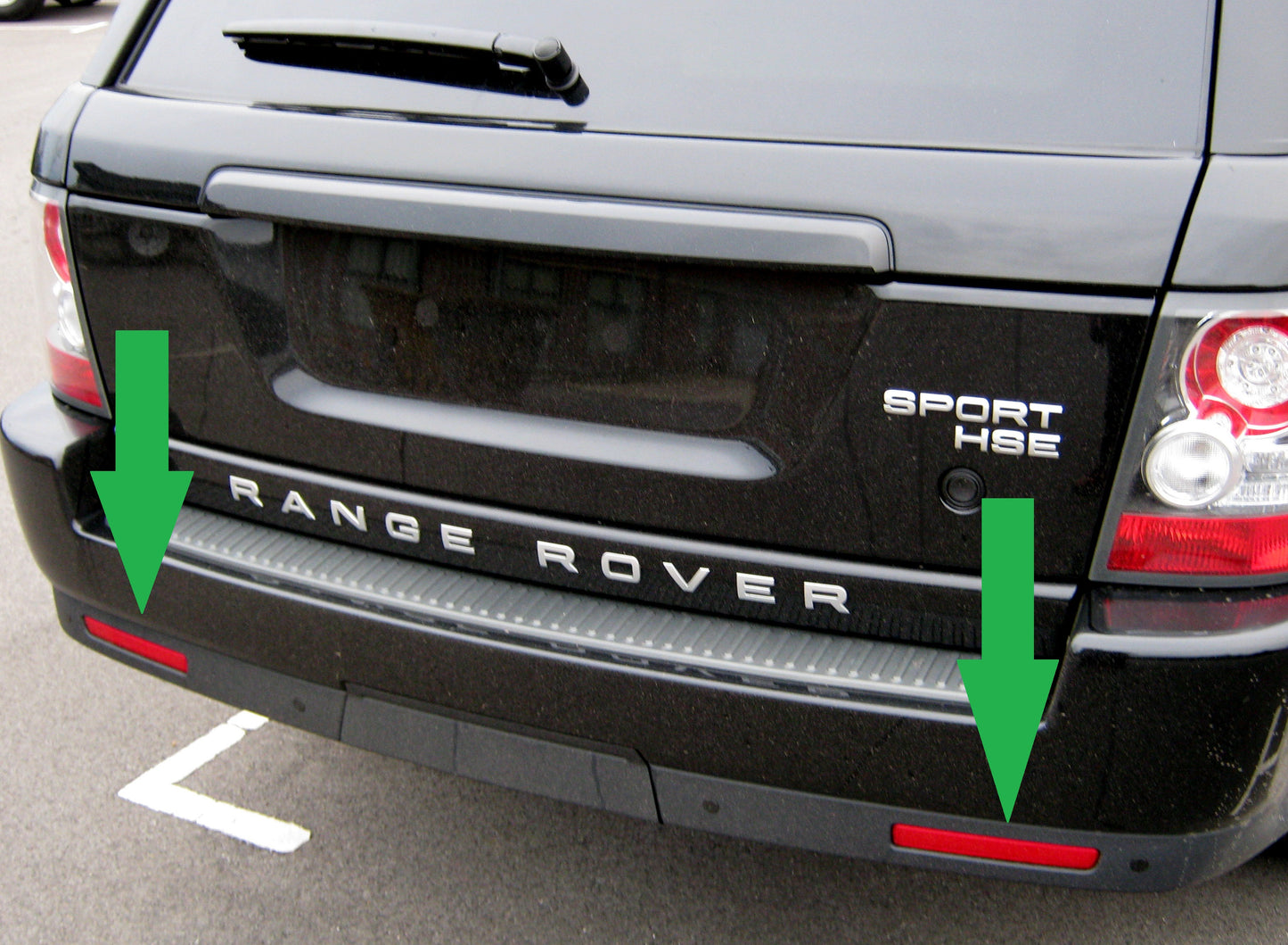 Rear Bumper Reflector for Range Rover Sport 2010-13 - Genuine - PAIR