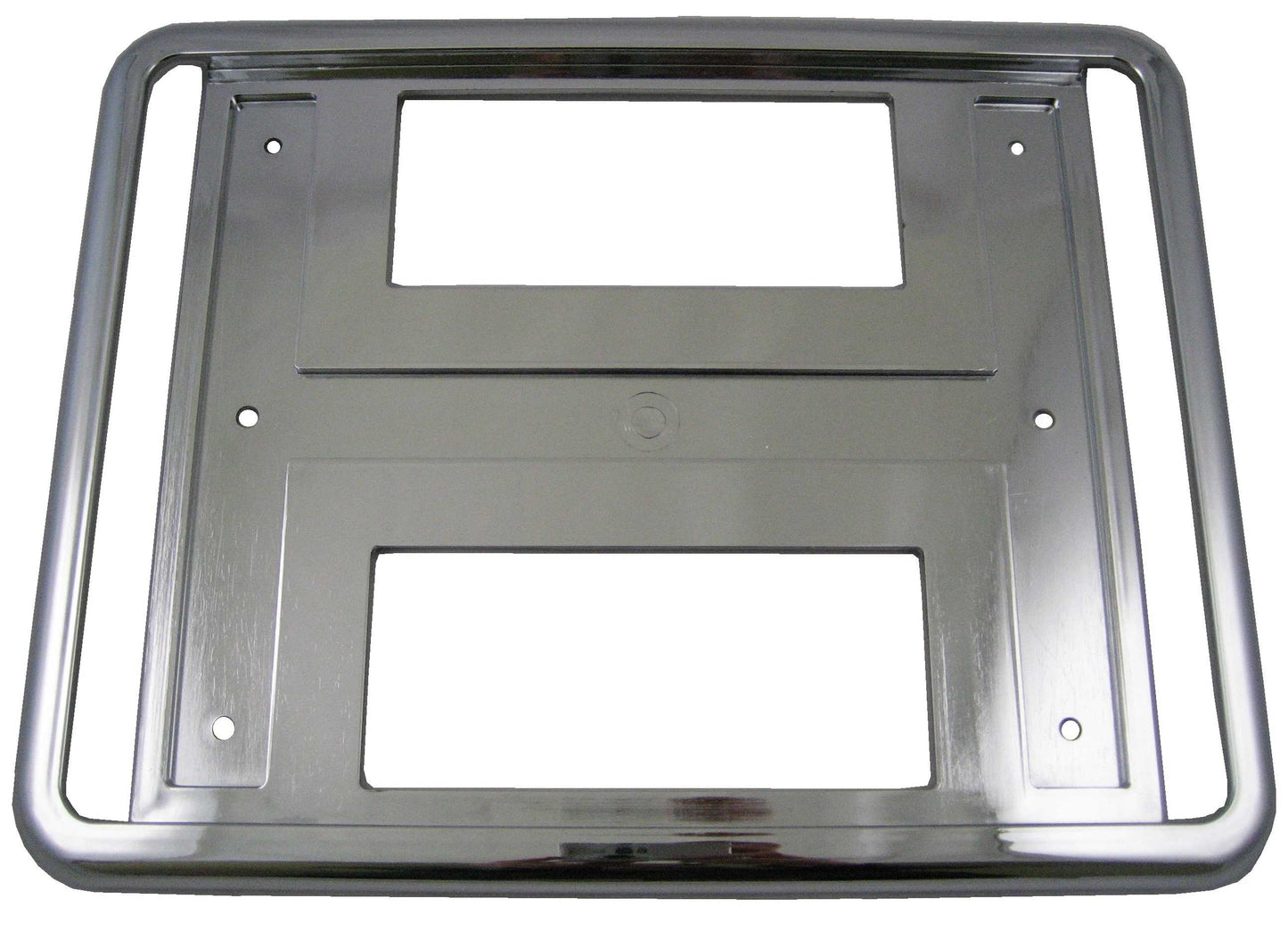 Square Rear Number Plate Surround for Land Rover Defender - Chrome